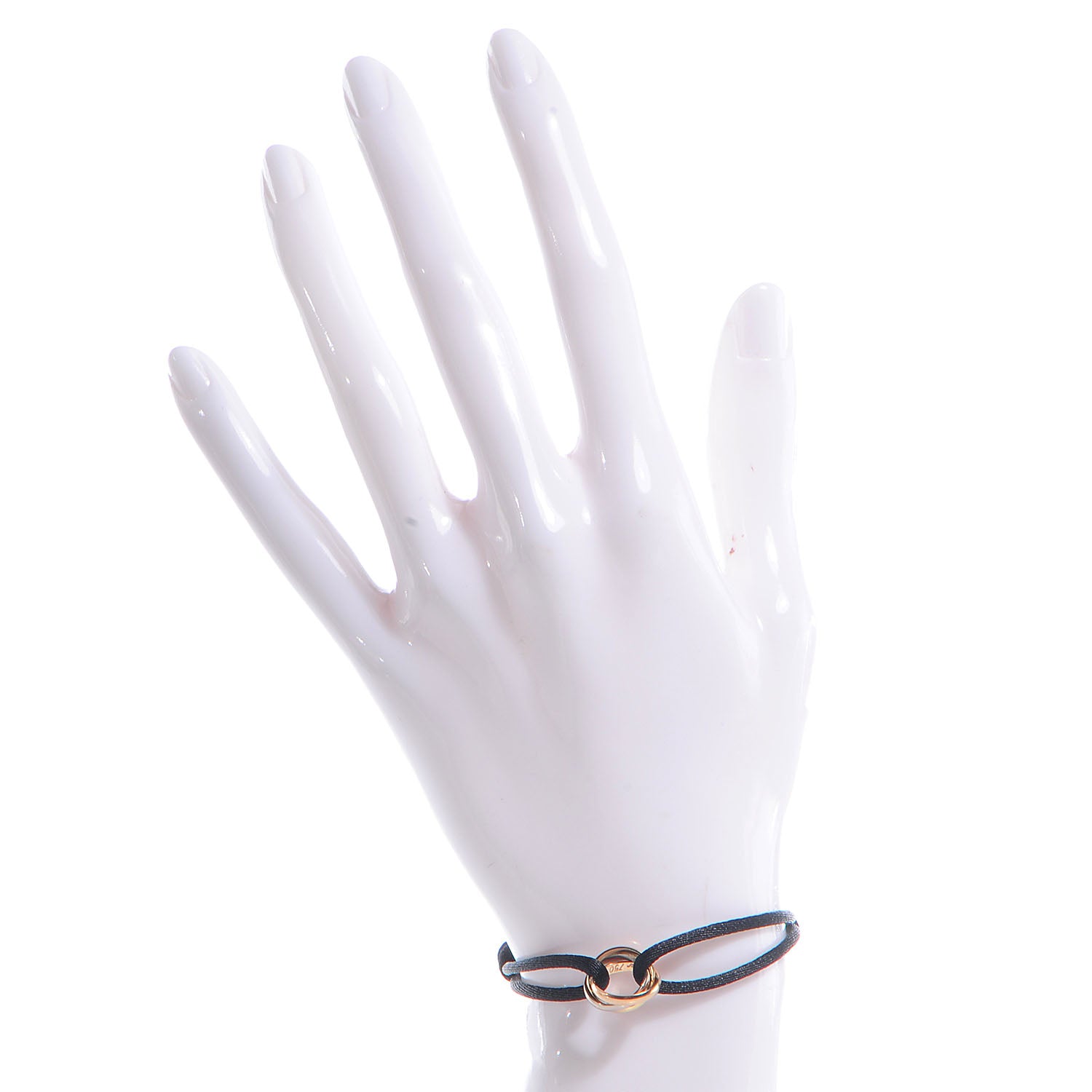 Cartier 18k Pink Yellow White Gold Trinity Adjustable Cord Bracelet 2 of 5