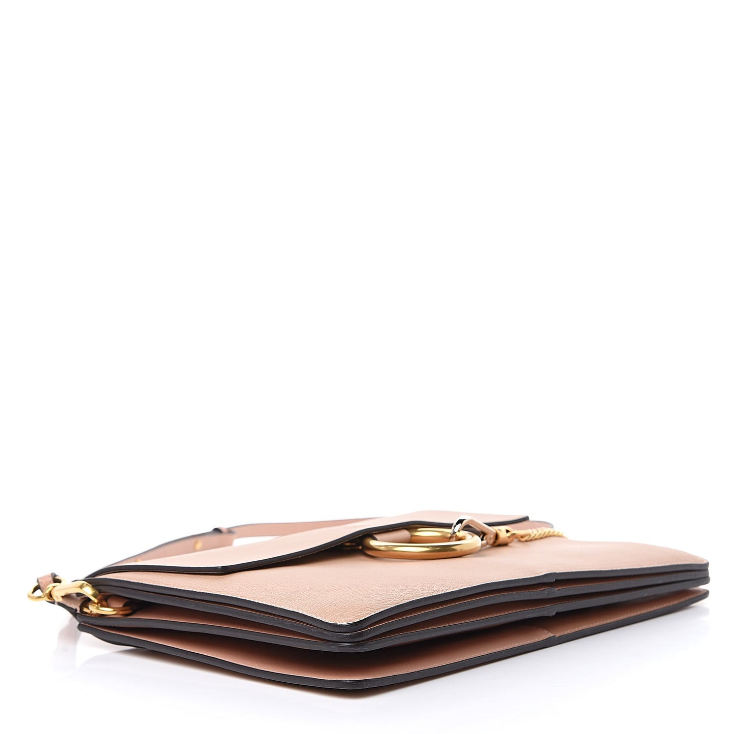 Goatskin Medium Faye Shoulder Bag Biscotti Beige