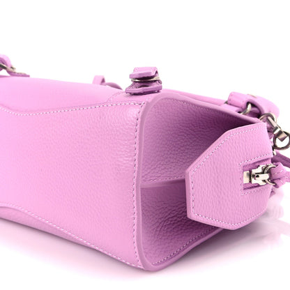 Balenciaga Grained Calfskin Neo Classic Silver Hardware Mini City Lilac 8 of 8