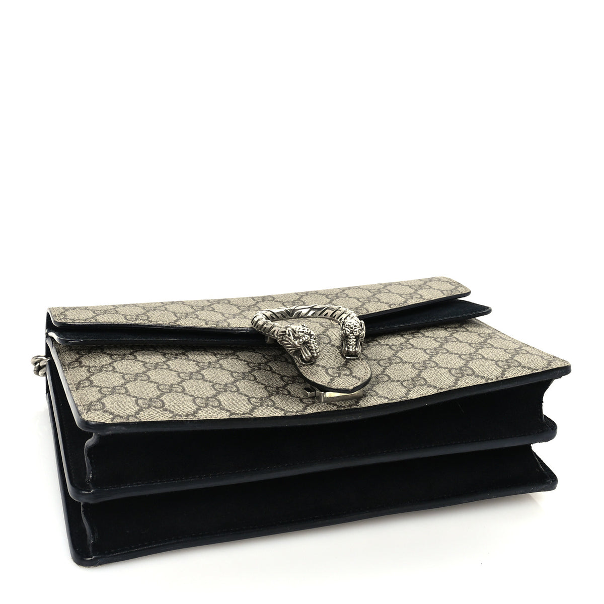 GG Supreme Monogram Small Dionysus Shoulder Bag Black