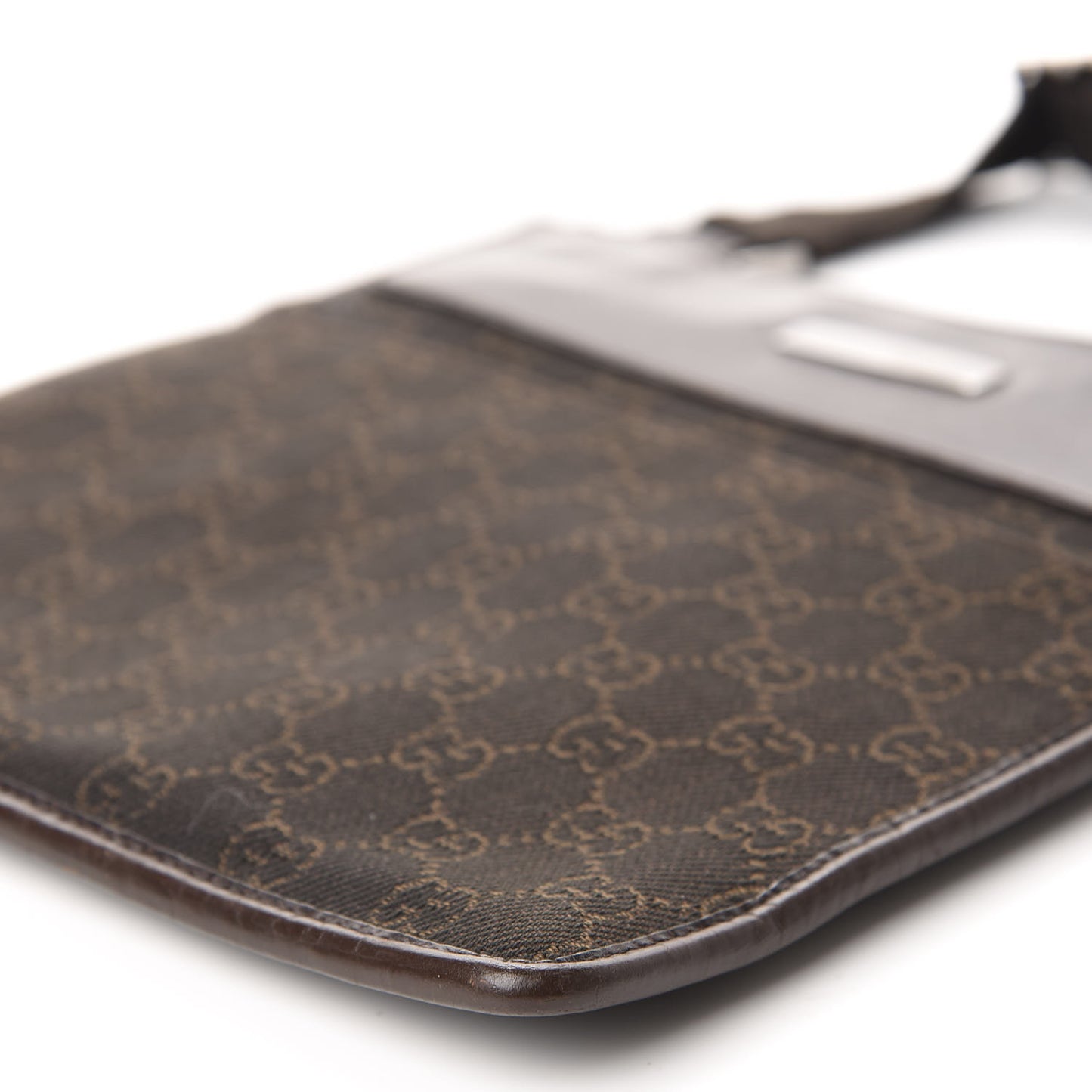 Monogram Messenger Crossbody Bag Brown