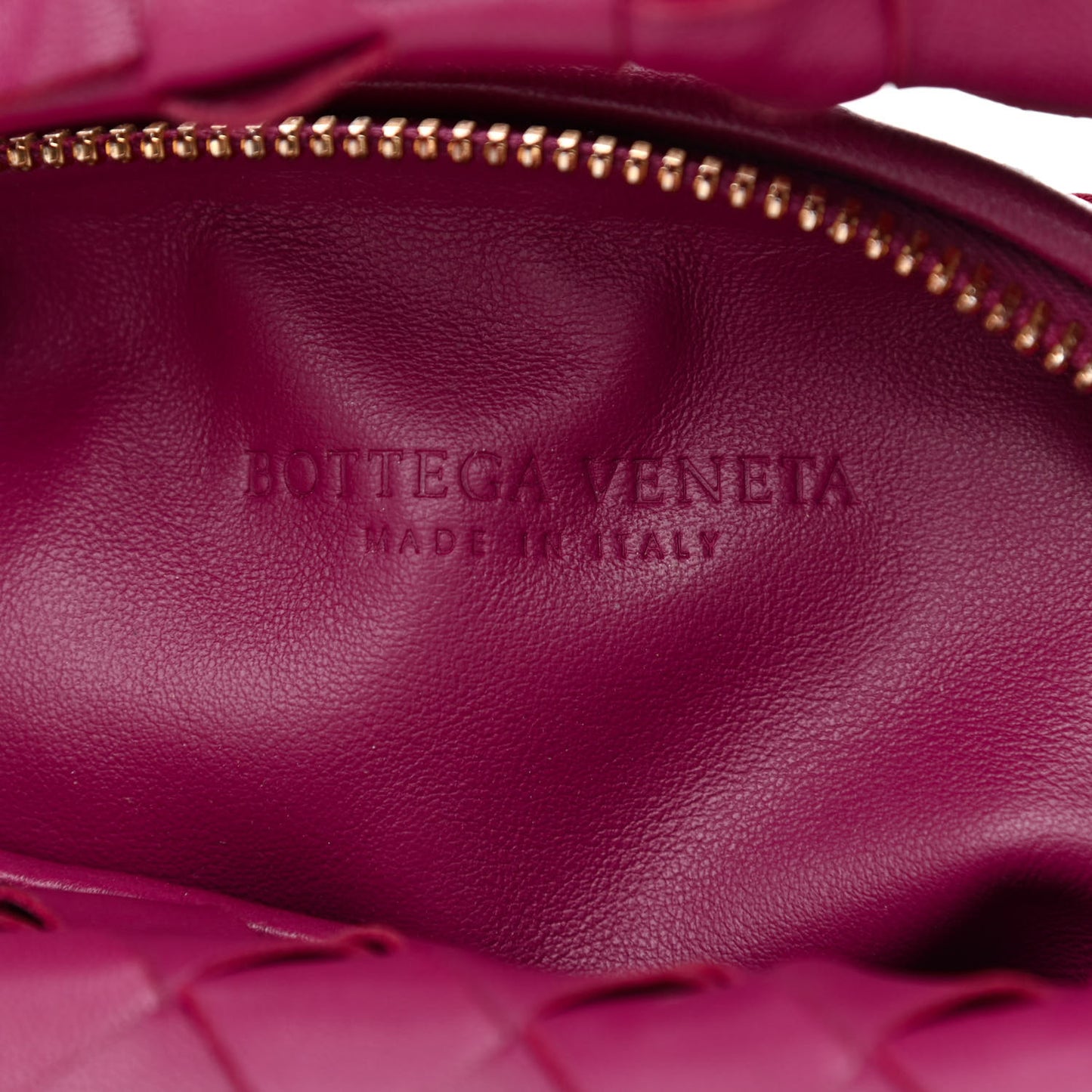 Nappa Intrecciato Mini Jodie Cinnabar