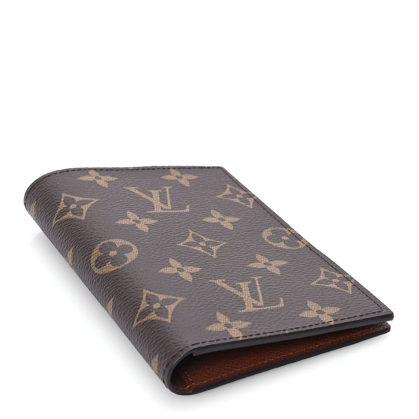 Monogram Passport Cover Brown