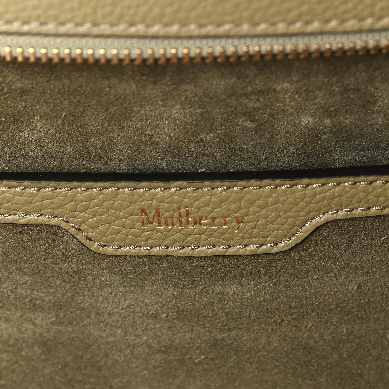 Mulberry Small Classic Grain Mini Zipped Bayswater Green 5 of 8