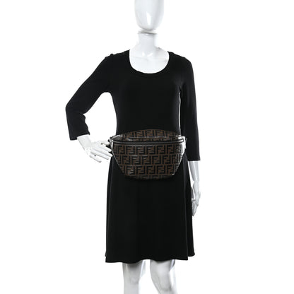 Fendi Vitello Century Bi-Color FF 1974 Embossed Belt Bag Maya Black 2 of 12