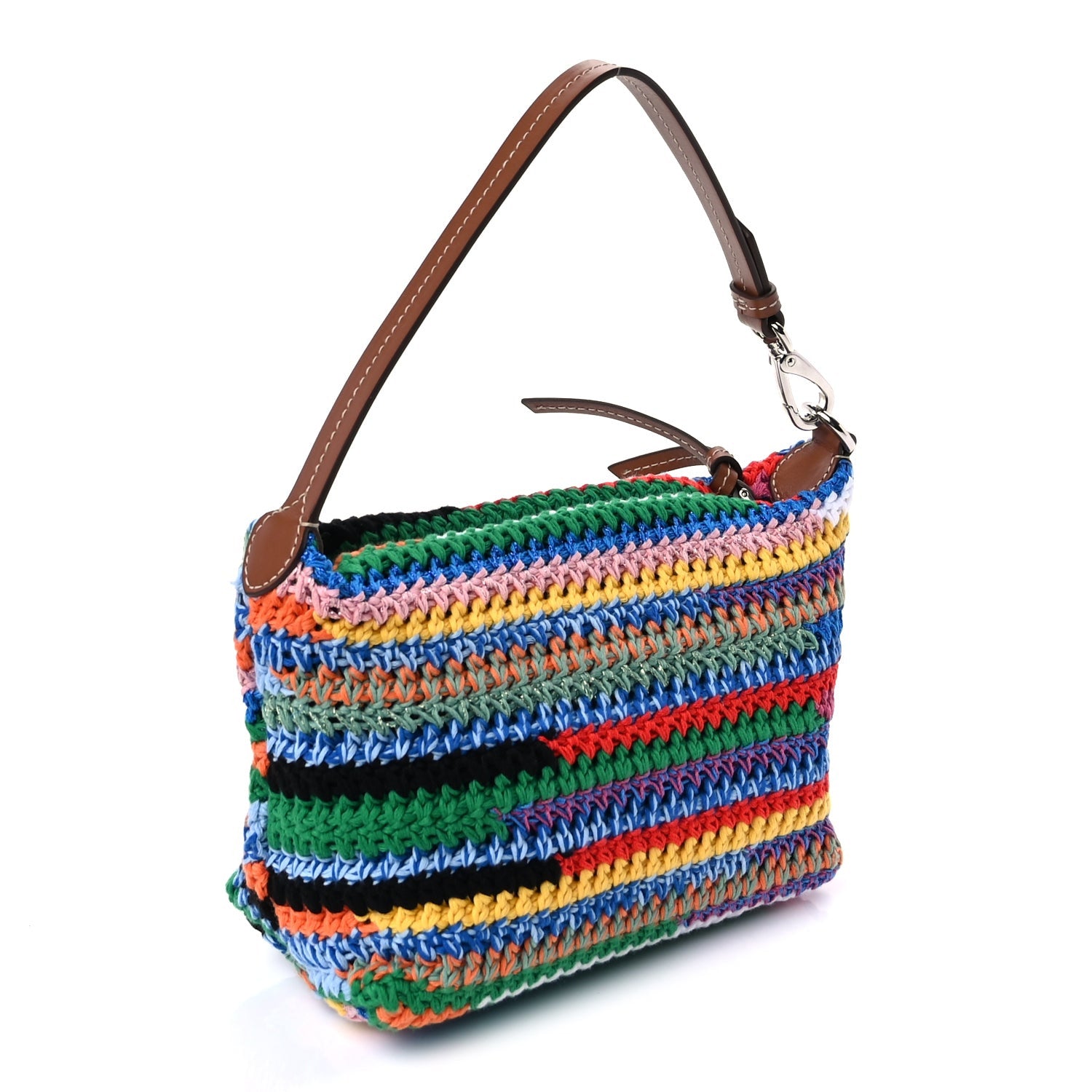 Miu Miu Fabric Crochet Pouch  Multicolor 2 of 8