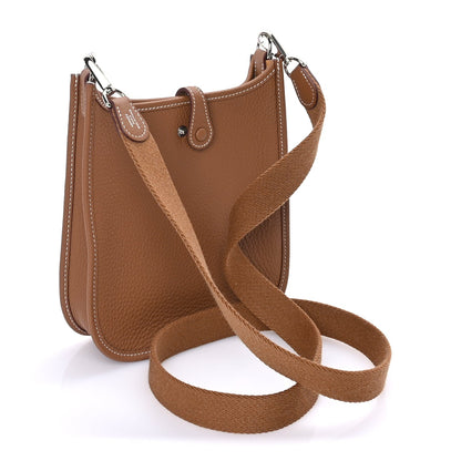 Hermes Taurillon Clemence Evelyne TPM Gold 2 of 7