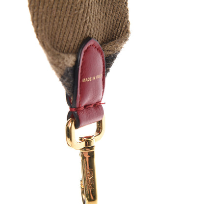 Fendi Canvas Calfskin FF 1974 Strap You Fango Marrone Red 5 of 6
