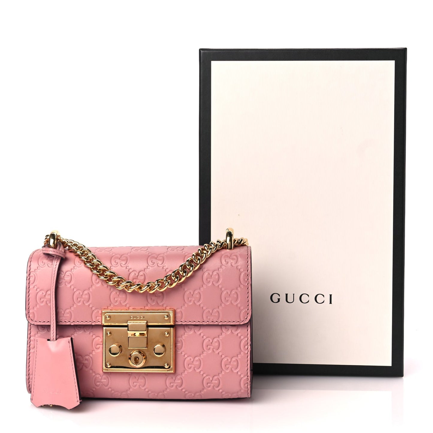 ssima Small Padlock Shoulder Bag Rose Baby Candy