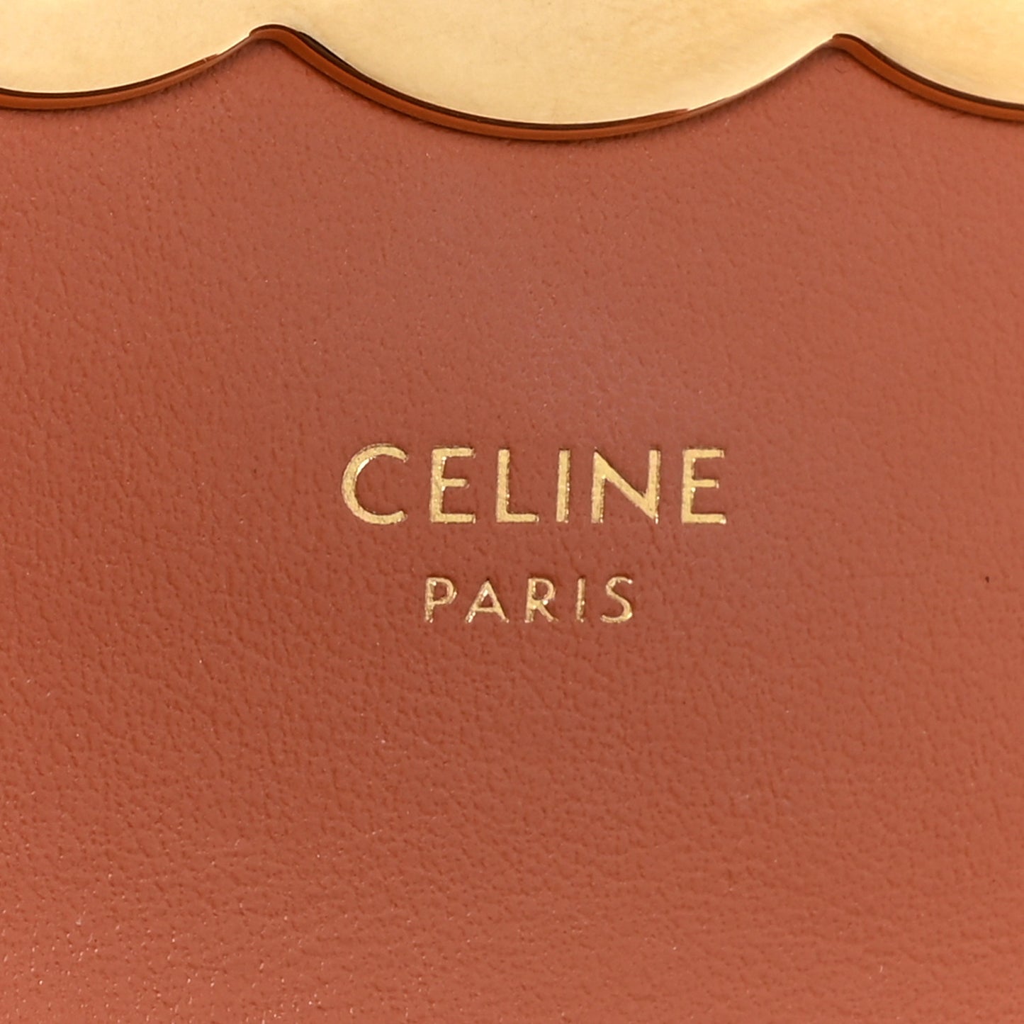 Shiny Calfskin Mini Triomphe Terracotta