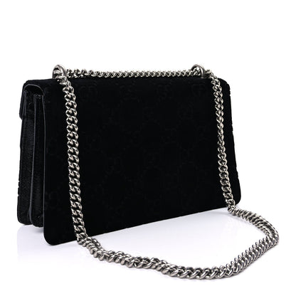 Gucci Velvet GG Monogram Small Dionysus Shoulder Bag Black 2 of 8