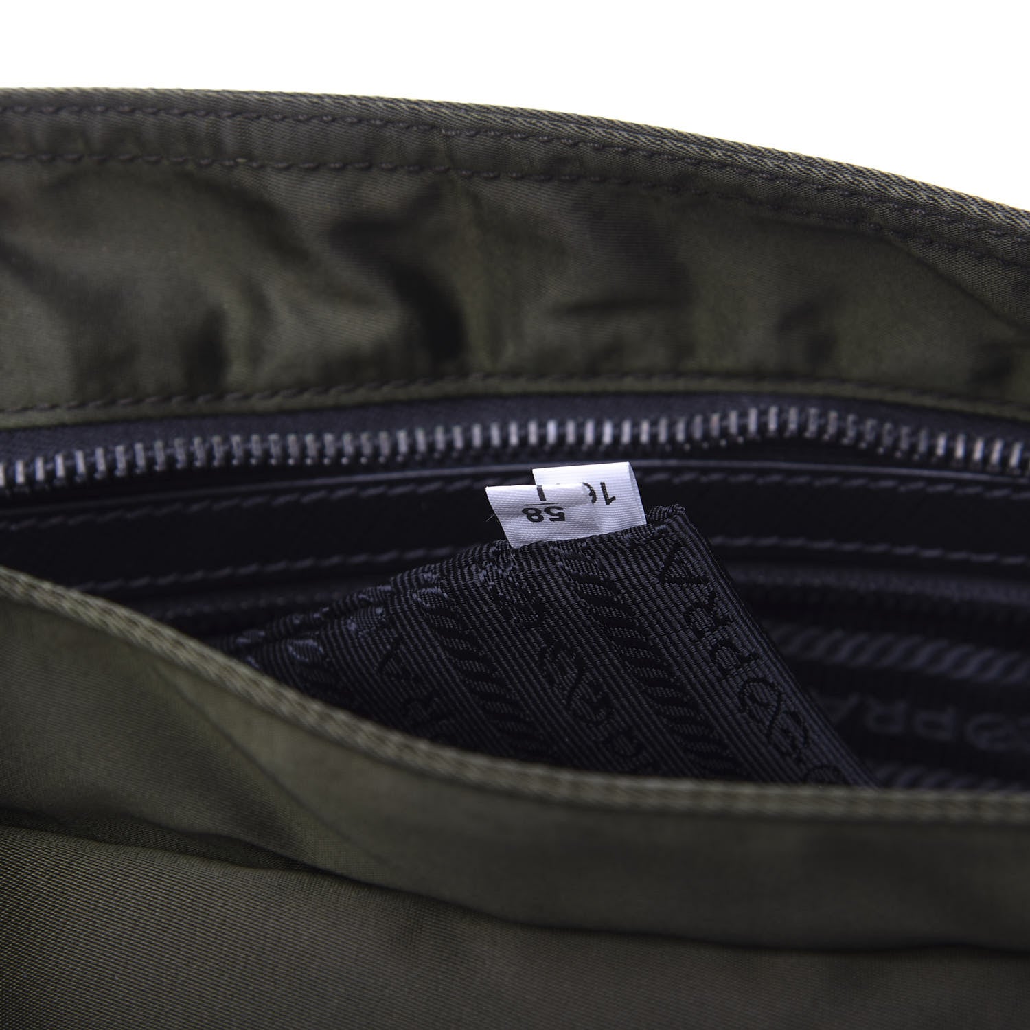 Prada Nylon Vela Flat Messenger Bag Mimetico 6 of 9