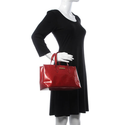 Louis Vuitton Vernis Wilshire PM Pomme D'Amour 2 of 8