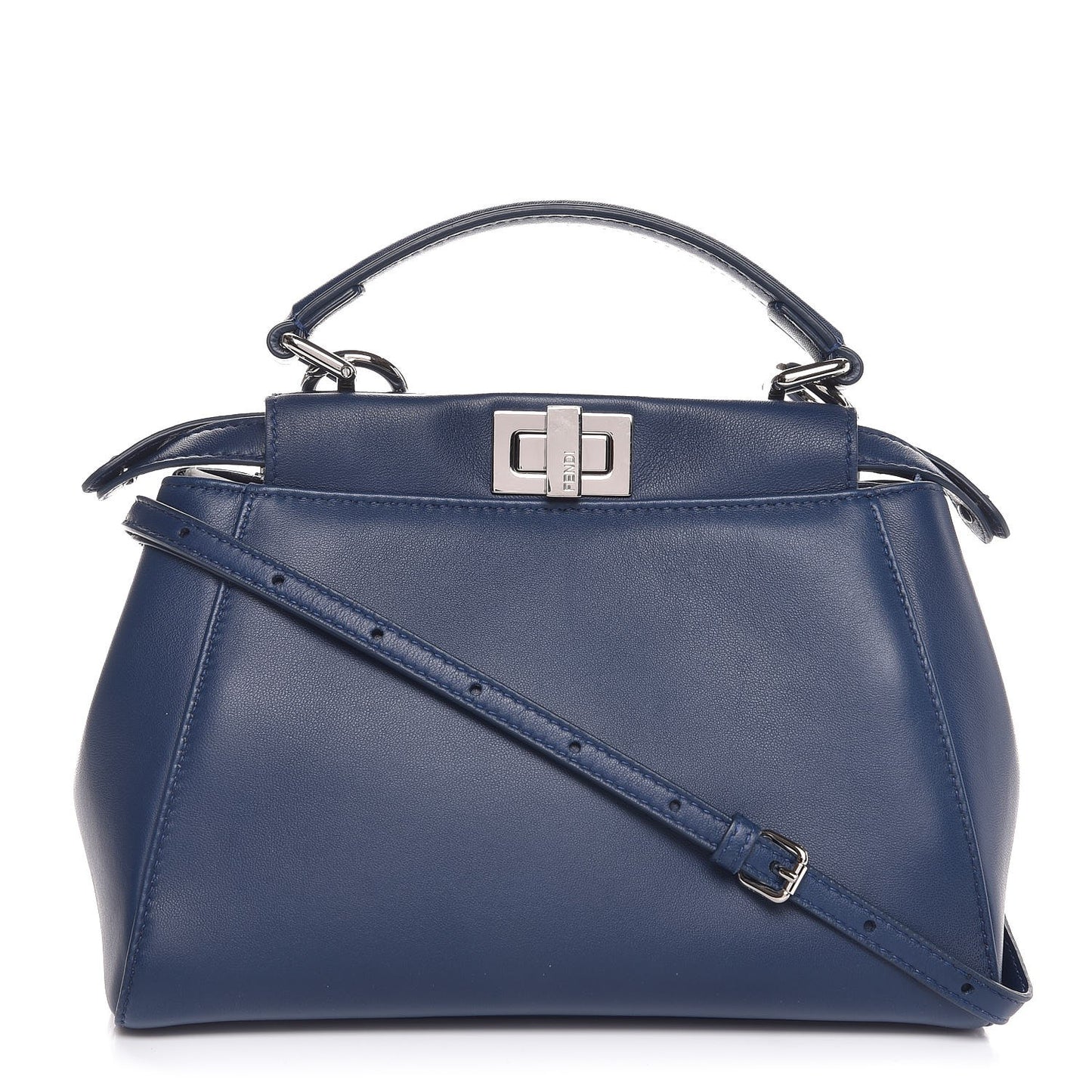Nappa Mini Peekaboo Iconic Satchel True Blue