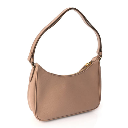 Prada Saffiano Lux Re-Edition Mini Shoulder Bag Cammeo 2 of 8