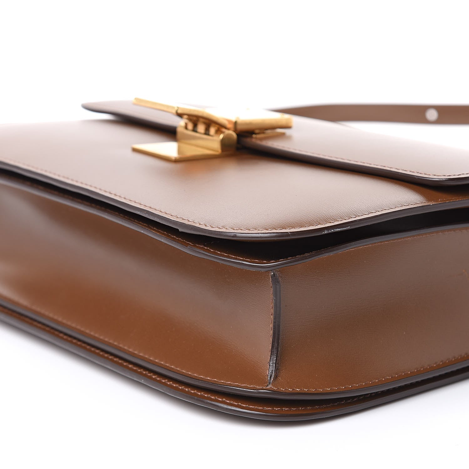 Celine Box Calfskin Medium Classic Box Flap Bag Camel 9 of 11