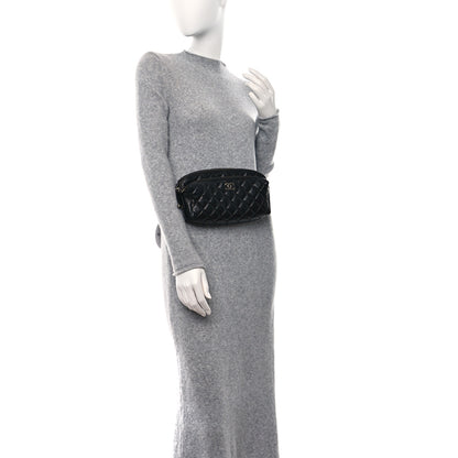 Chanel Calfskin Quilted Waist Bag Black 2 of 17