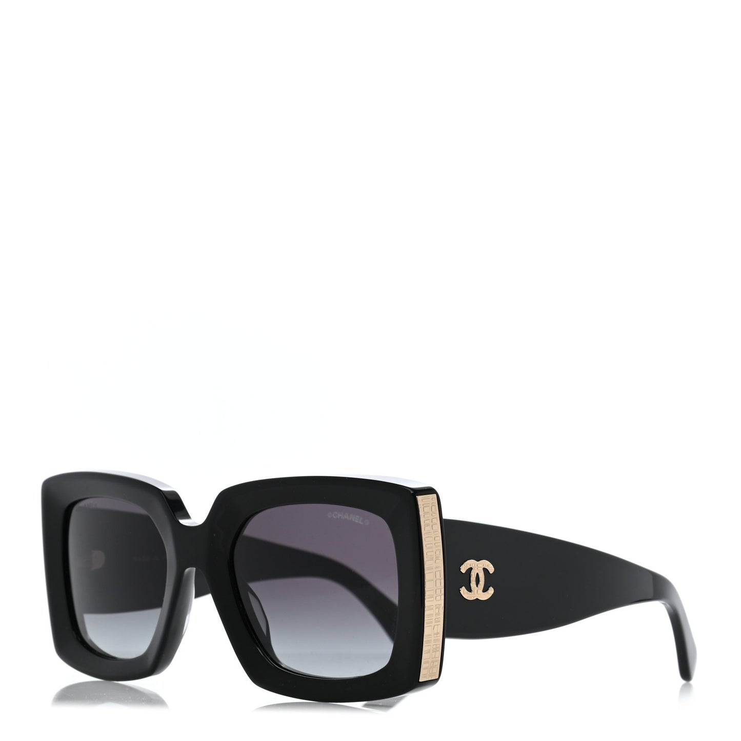Acetate Rectangle Sunglasses 5435 Black