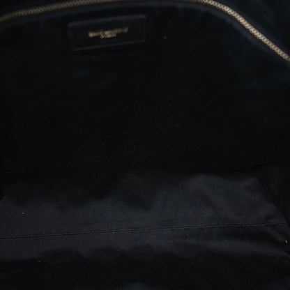 Saint Laurent Lambskin Quilted Maxi Icare Shopping Tote Black 5 of 7