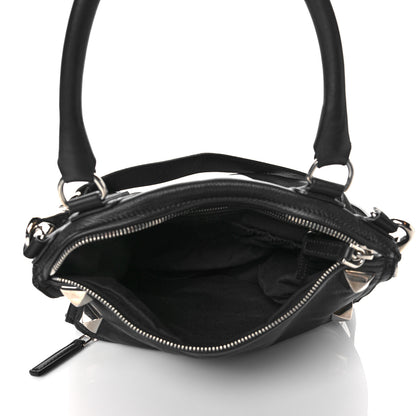 Givenchy Pebbled Calfskin Medium Pyramid Stud Pandora Black 5 of 10