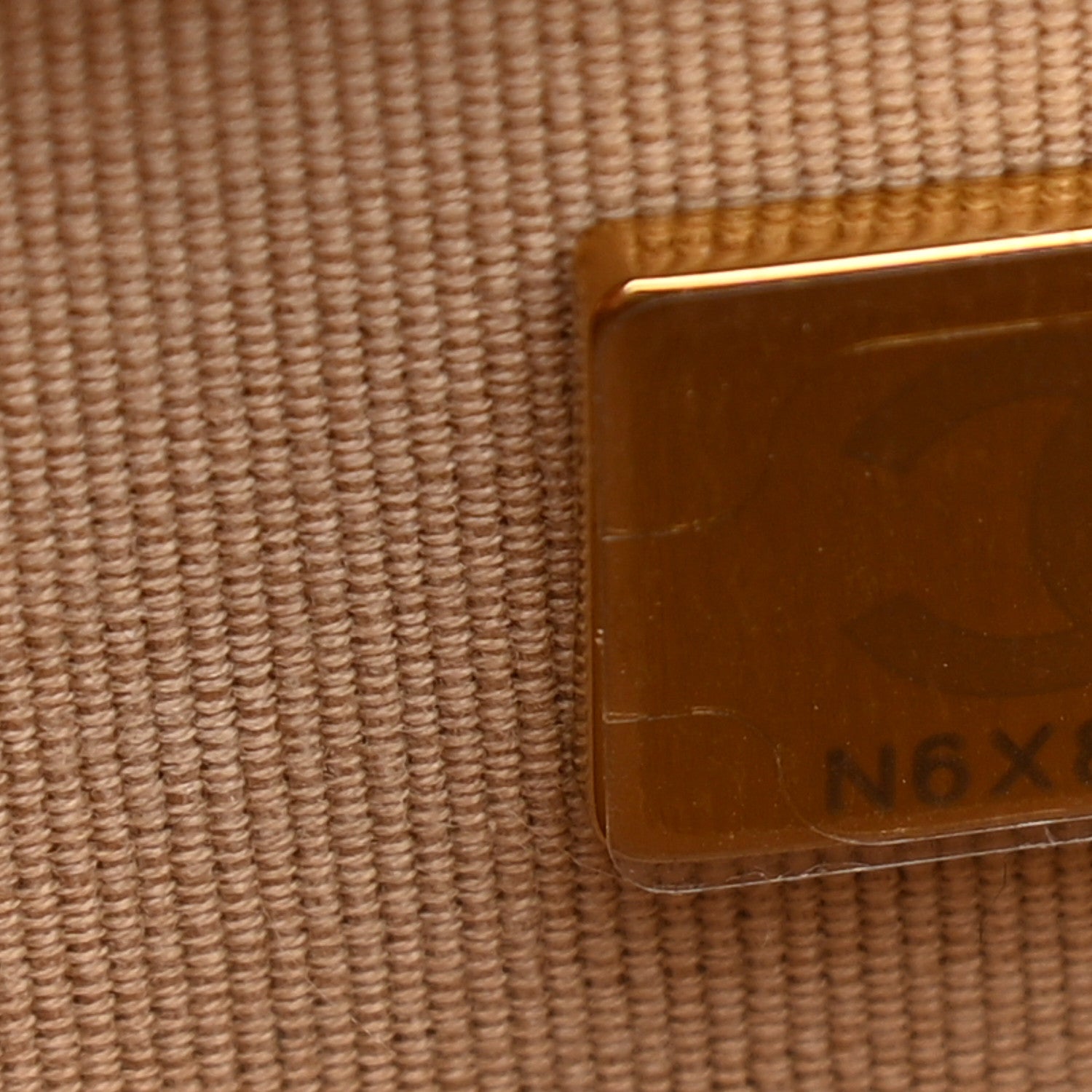 Chanel Caviar Quilted Crystal CC Wallet On Chain WOC Beige 8 of 10