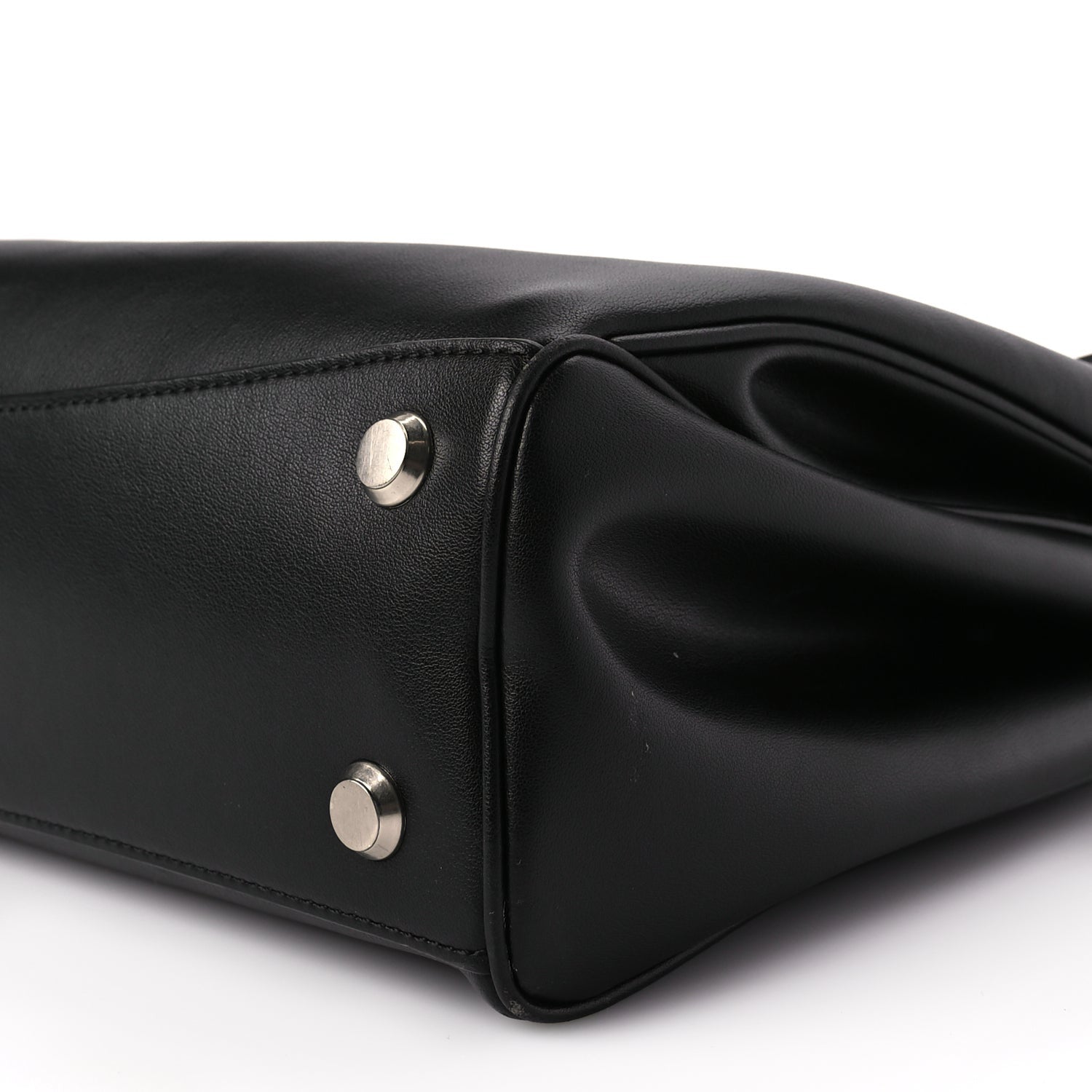 Balenciaga Natural Smooth Calfskin Medium Rodeo Top Handle Handbag Black 8 of 8