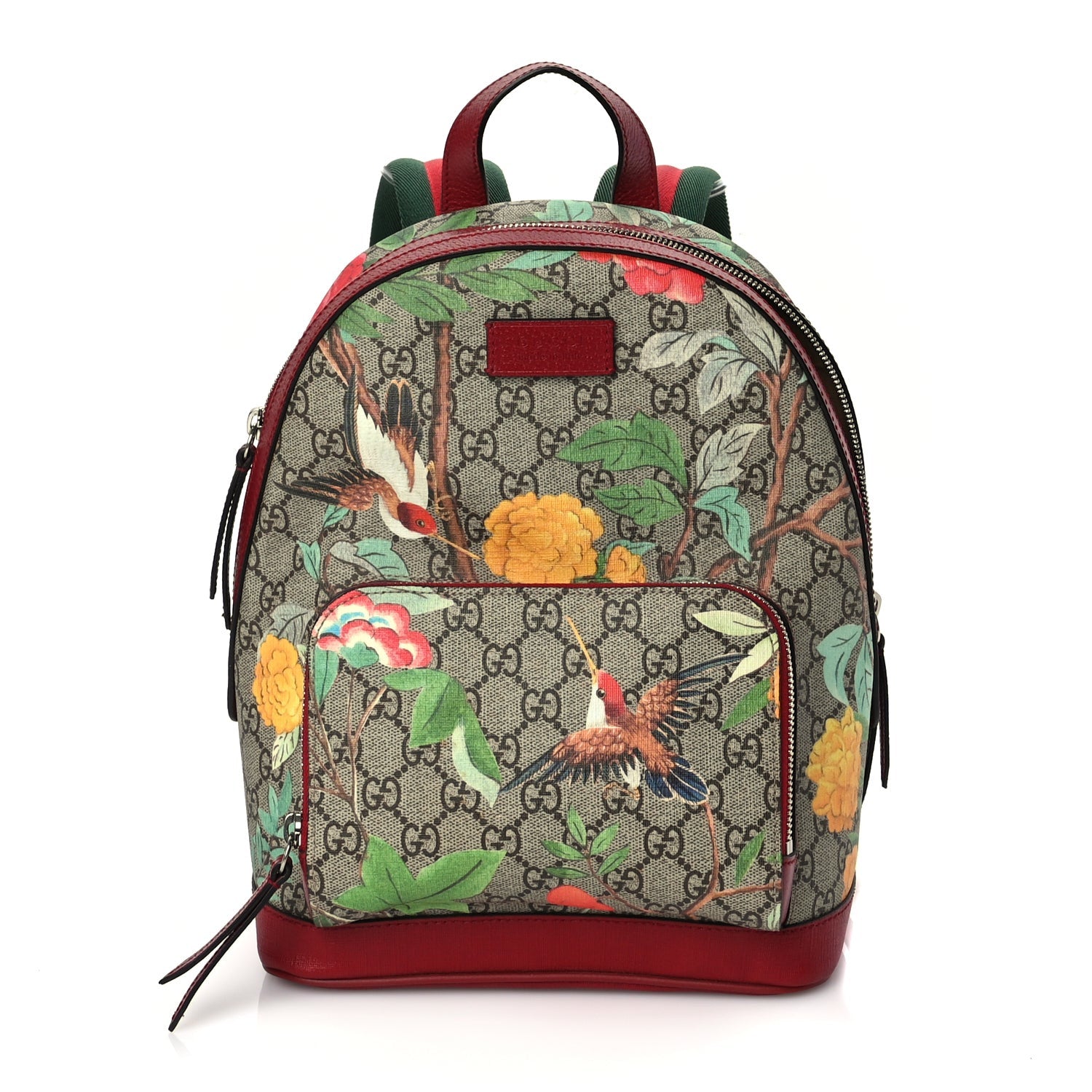 Gucci GG Supreme Monogram Tian Web Small Day Backpack Multicolor 1 of 8