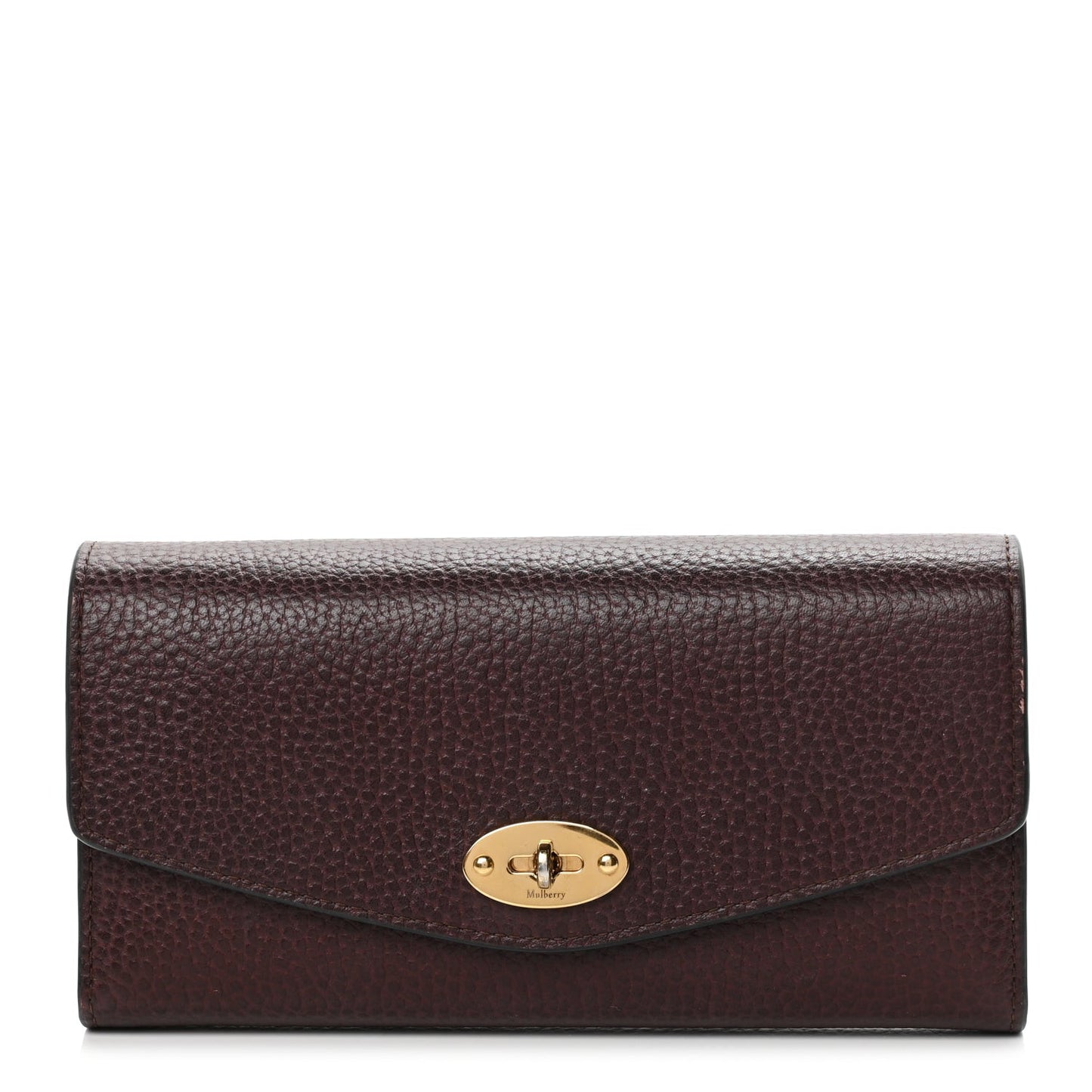 MULBERRY Grain Vegetable Tanned Calfskin Darley Wallet Oxblood