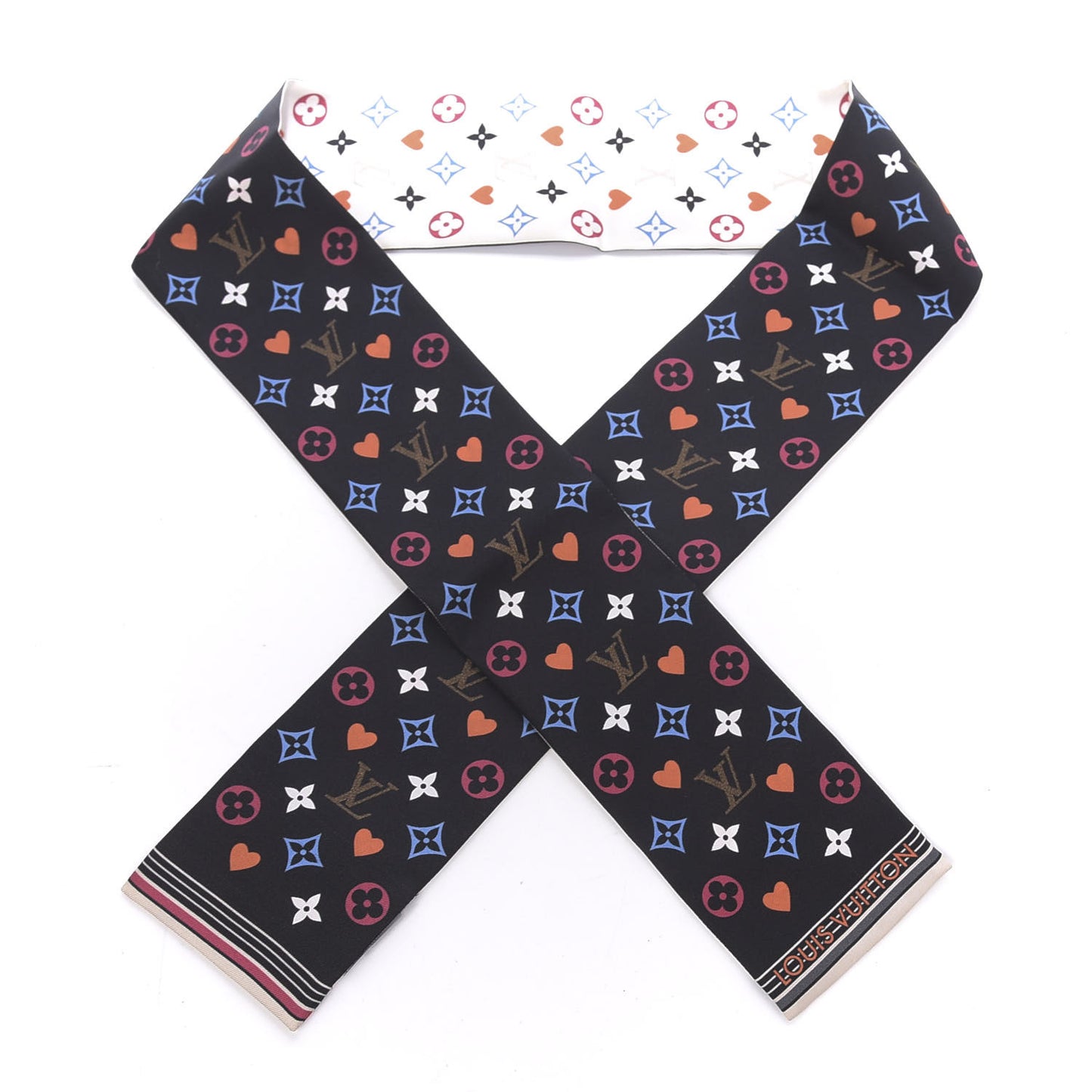 Silk Game On Bandeau Black White