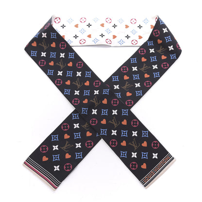 Louis Vuitton Silk Game On Bandeau Black White 1 of 4