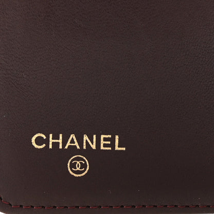 Chanel Lambskin Quilted Yen Wallet Black 6 of 7