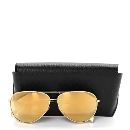 Celine Aviator Sunglasses CL 40062U Gold 8 of 8