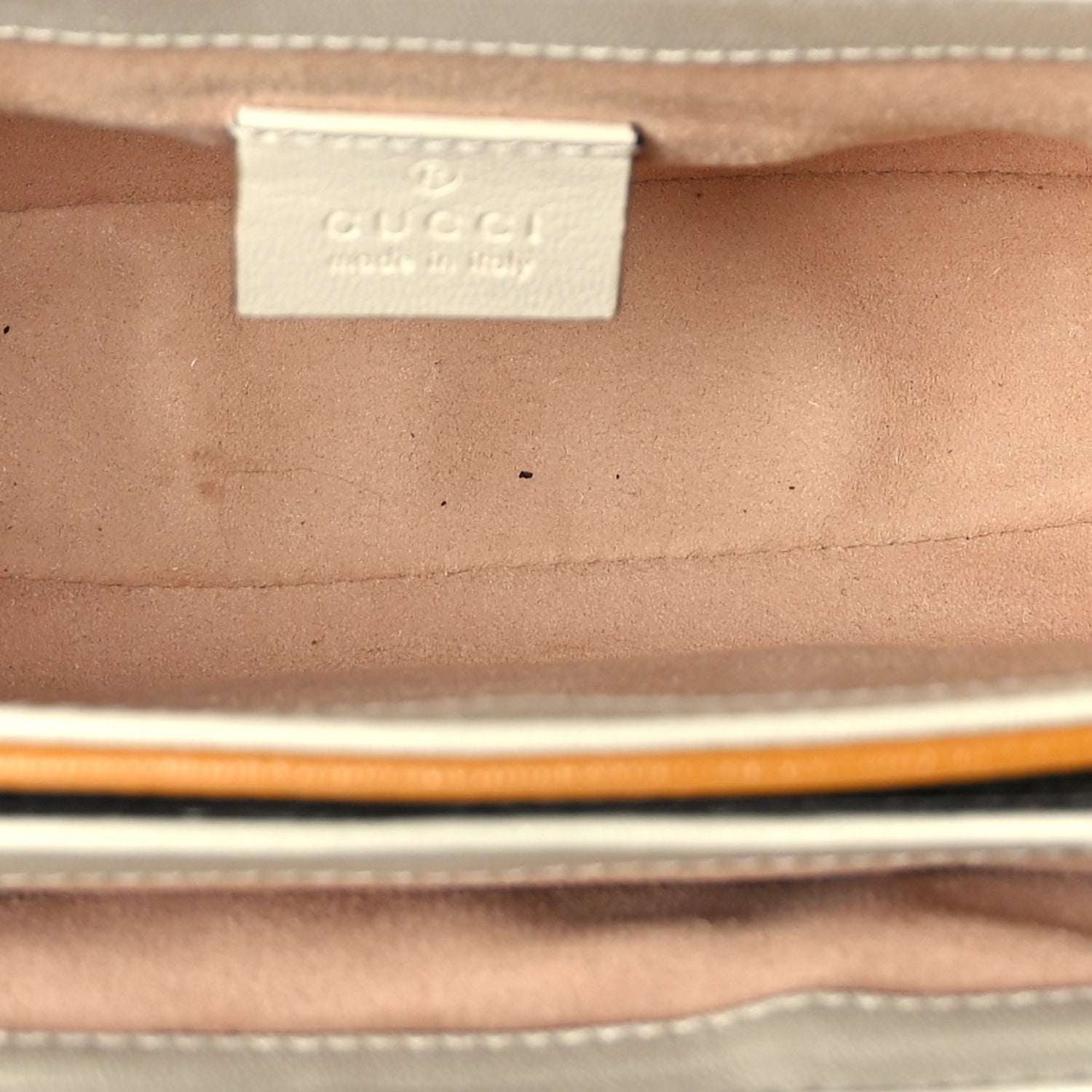 Gucci GG Supreme Monogram Calfskin Mini Padlock Flap Pocket Shoulder Bag Mystic White Sun Oil 4 of 8