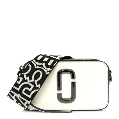 Marc Jacobs Saffiano Small Snapshot Camera Bag Cloud White 1 of 8