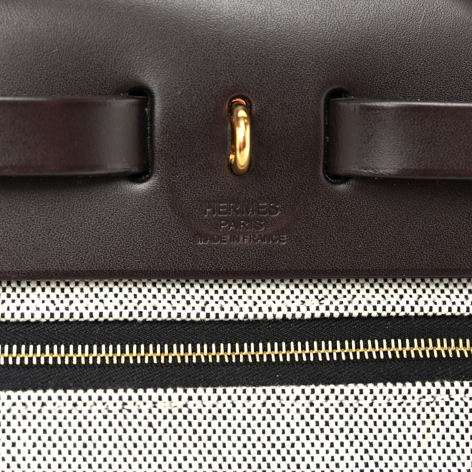 Hermes Toile H Berline Vache Hunter Herbag Zip PM 31 Black Ebene 7 of 12