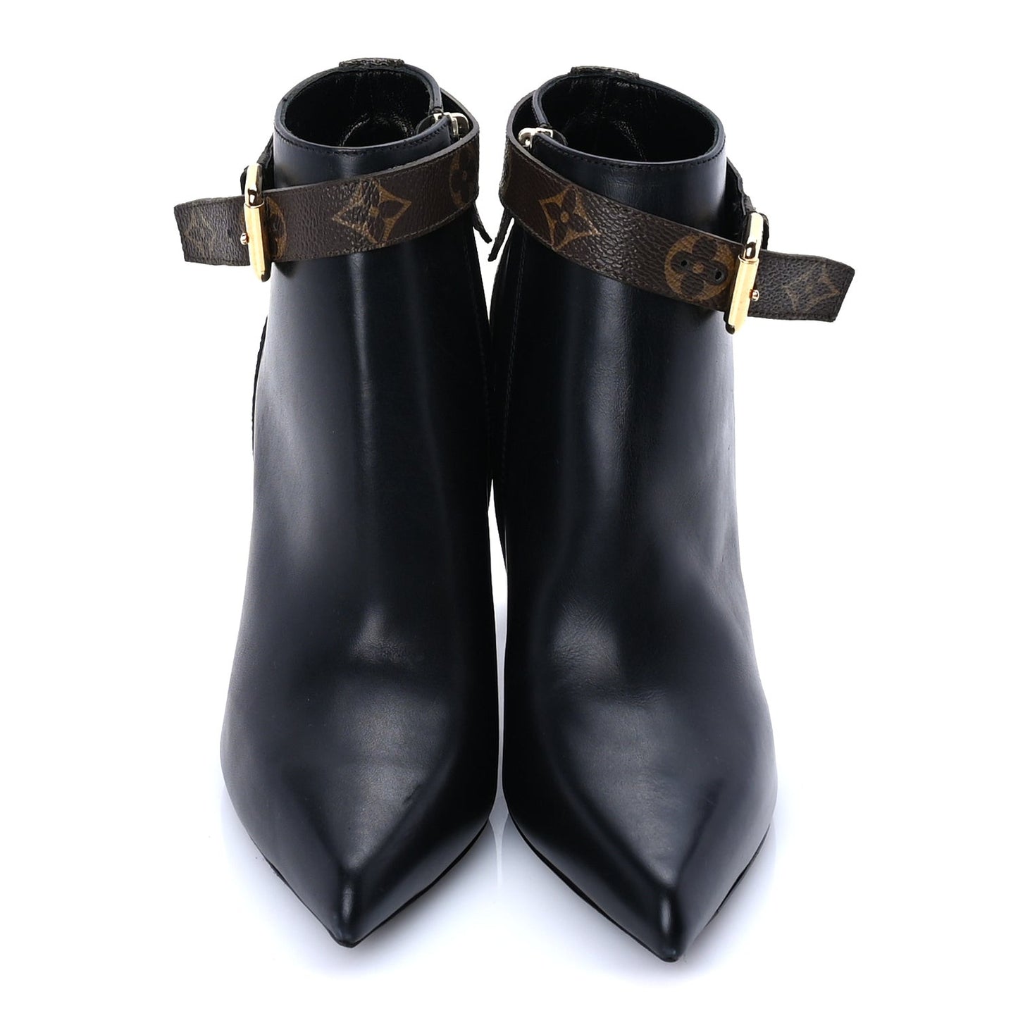 Calfskin Monogram Matchmake Low Boots 37 Brown