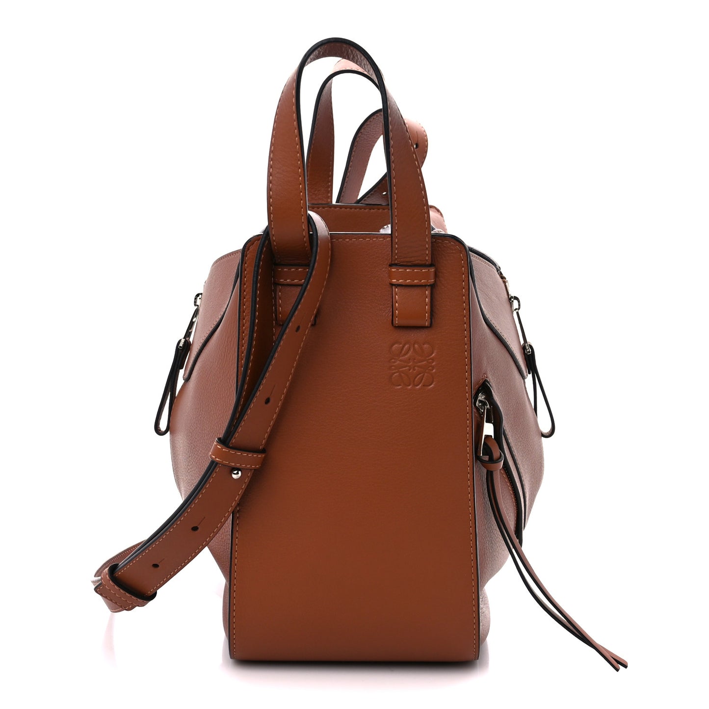 Calfskin Small Hammock Shoulder Bag Tan