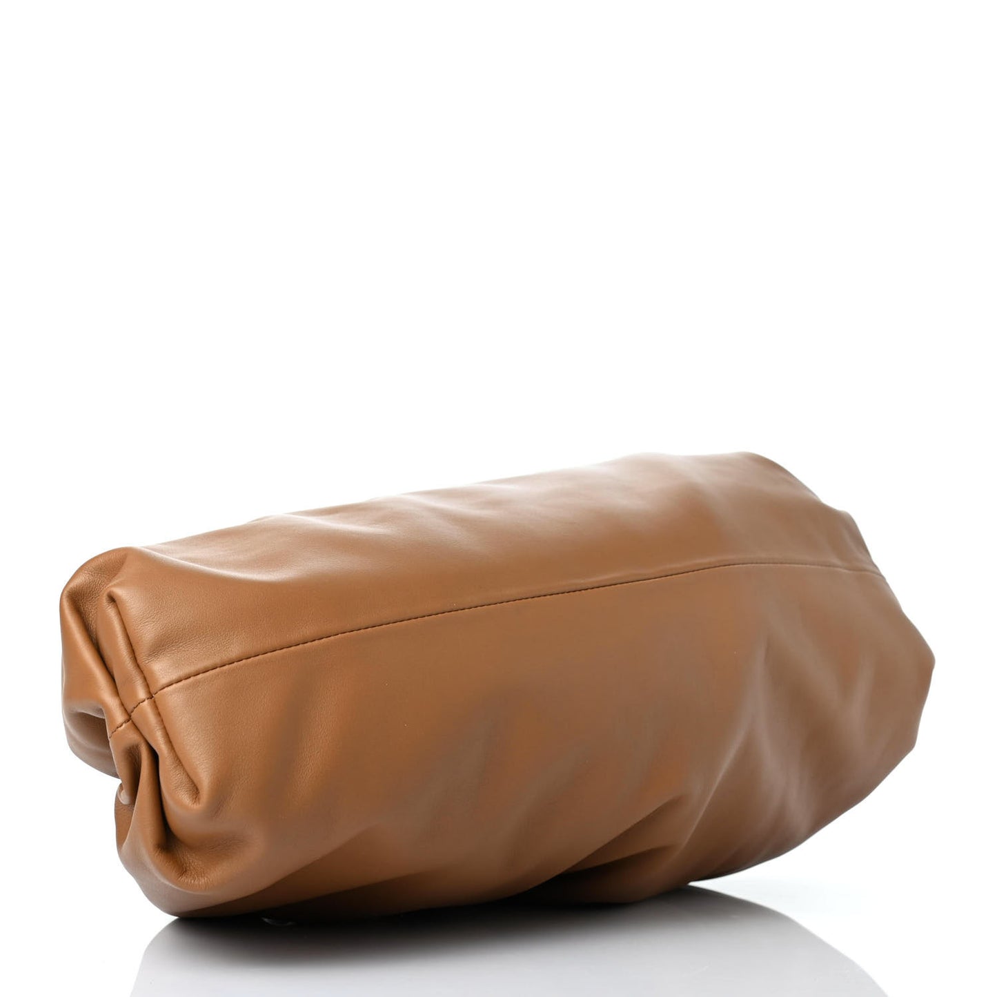 Smooth Butter Calf The Pouch Oversized Clutch Cammello