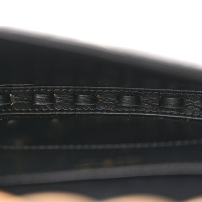 Chanel Patent Calfskin Quilted Chain Hoop Bag Black 5 of 10