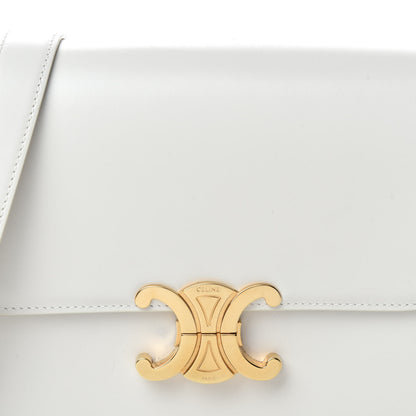 Celine Shiny Calfskin Medium Triomphe White 12 of 12