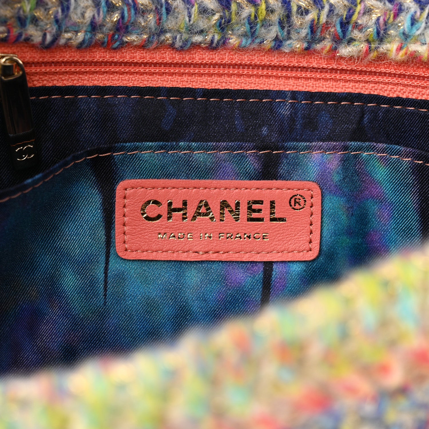 Chanel Knit Small Flap Orange Multicolor 6 of 10