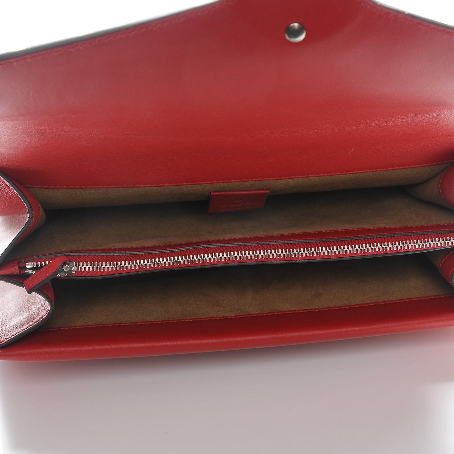 GG Supreme Monogram Arabesque Medium Dionysus Shoulder Bag Hibiscus Red