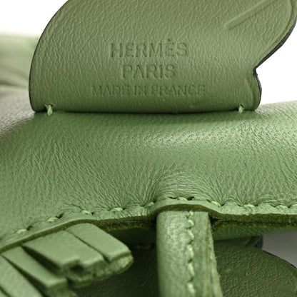 Hermes Milo Lambskin Grigri Rodeo Pegase Horse Bag Charm PM Vert Criquet 3 of 5