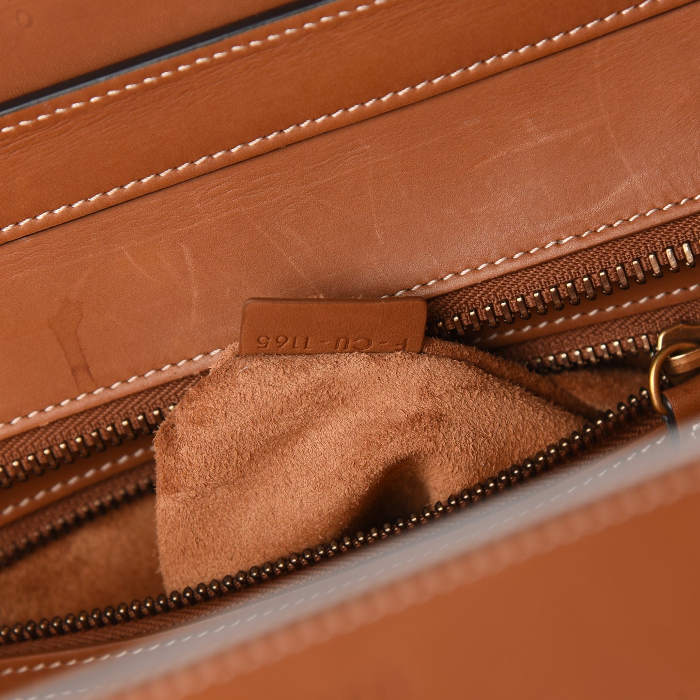 Natural Calfskin Micro Luggage Tan