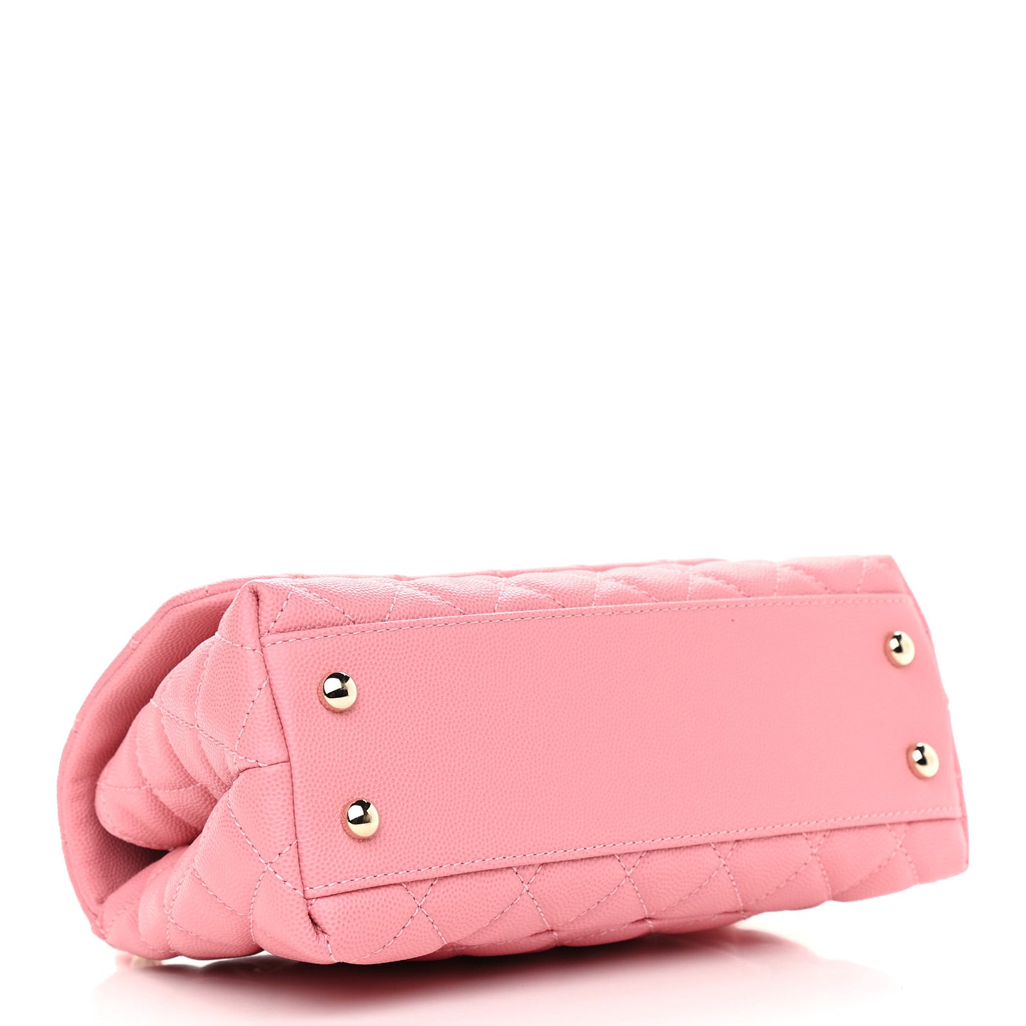 Caviar Quilted Mini Coco Handle Flap Pink