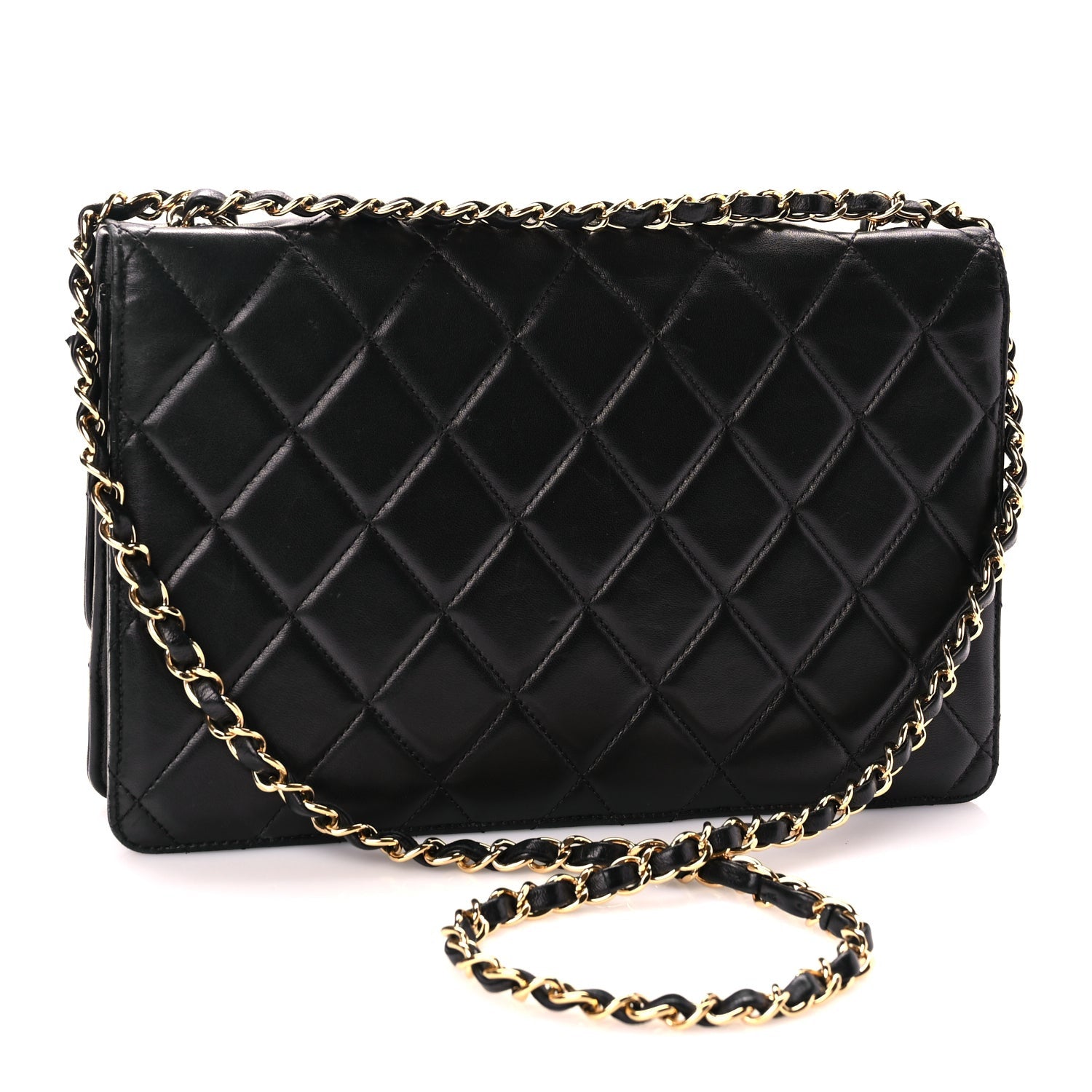 Chanel Lambskin Quilted Large Golden Class Flap Black 2 of 9
