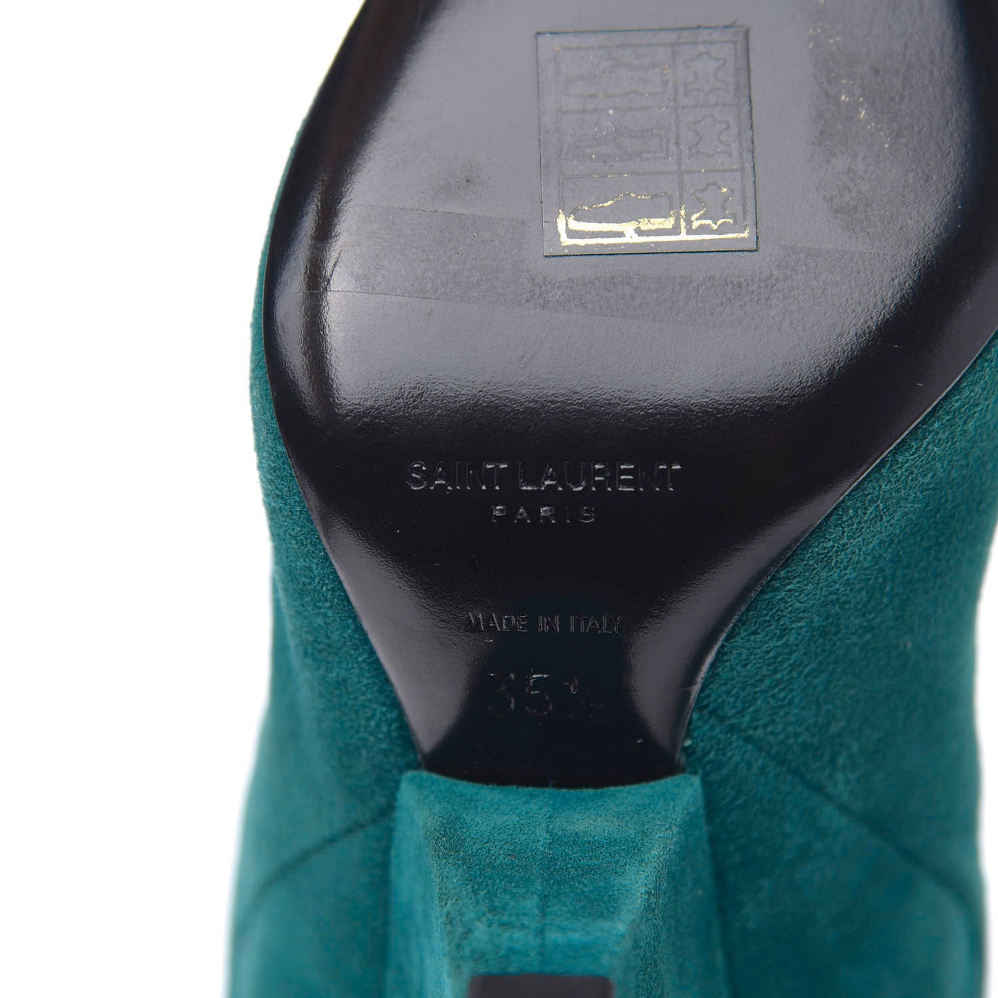 Suede Niki 105 Thigh High Boots 35.5 Petrol Blue