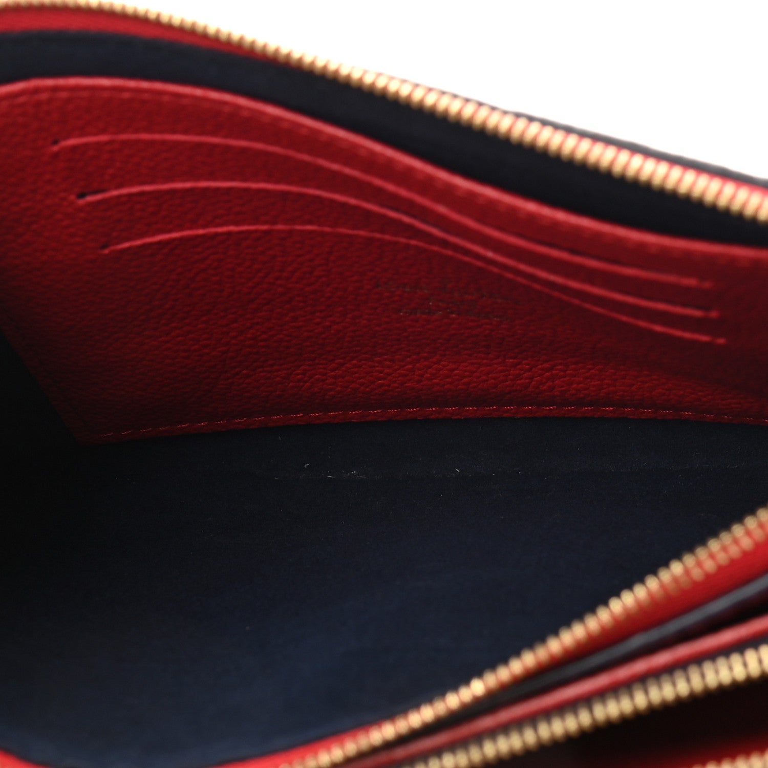 Louis Vuitton Empreinte Double Zip Pochette Marine Rouge 6 of 11
