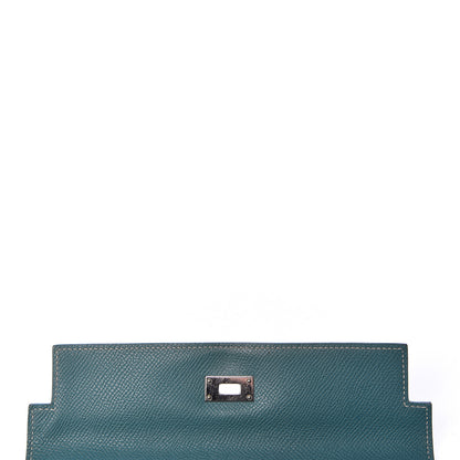 Hermes Epsom Kelly Longue Wallet Blue Jean 9 of 26