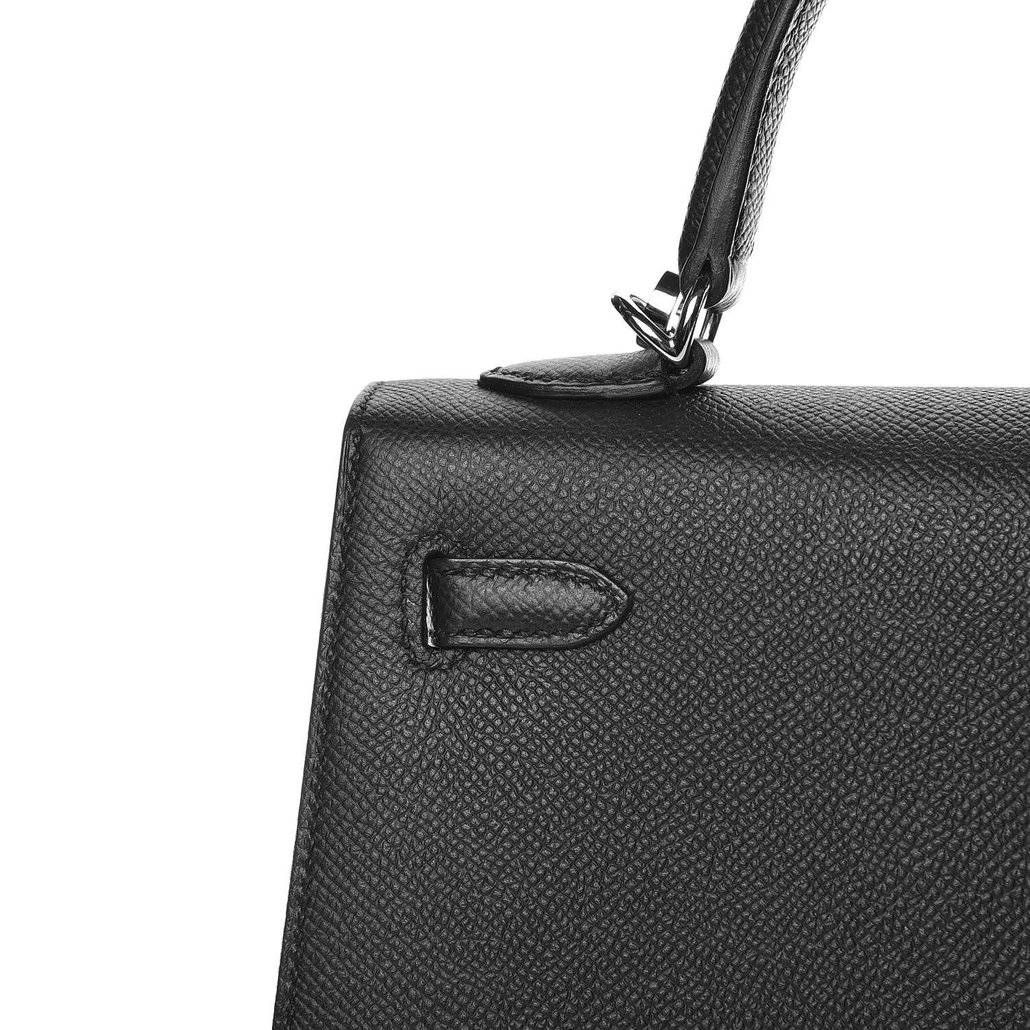 Hermes Epsom Kelly Sellier 25 Black 18 of 42